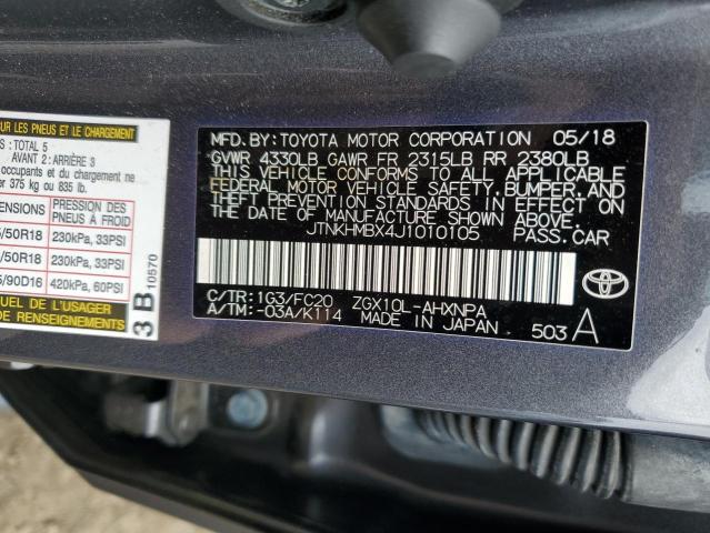 JTNKHMBX4J1010105 - 2018 TOYOTA C-HR XLE Boz foto 14