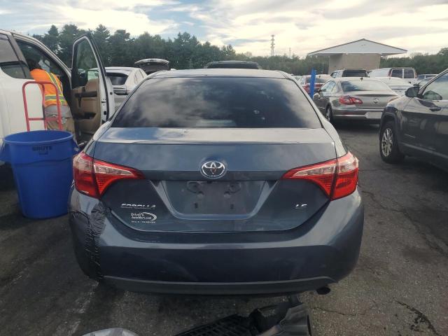 2T1BURHE7KC163707 - 2019 TOYOTA COROLLA L BLUE photo 6