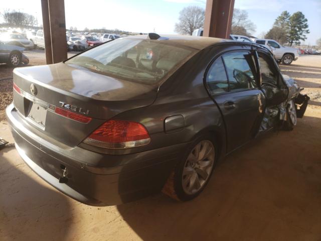 WBAGN63554DS53711 - 2004 BMW 745 LI GRAY photo 4