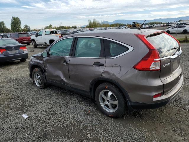 5J6RM4H32FL037893 - 2015 HONDA CR-V LX SILVER photo 2