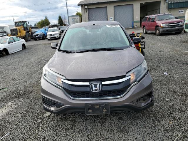 5J6RM4H32FL037893 - 2015 HONDA CR-V LX SILVER photo 5