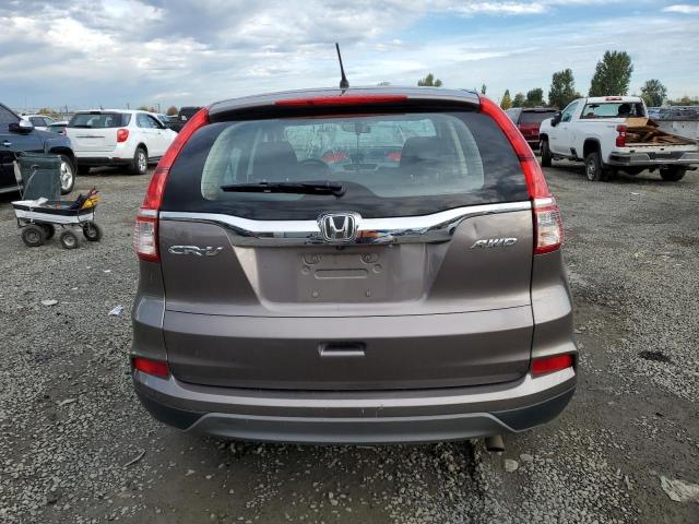 5J6RM4H32FL037893 - 2015 HONDA CR-V LX SILVER photo 6