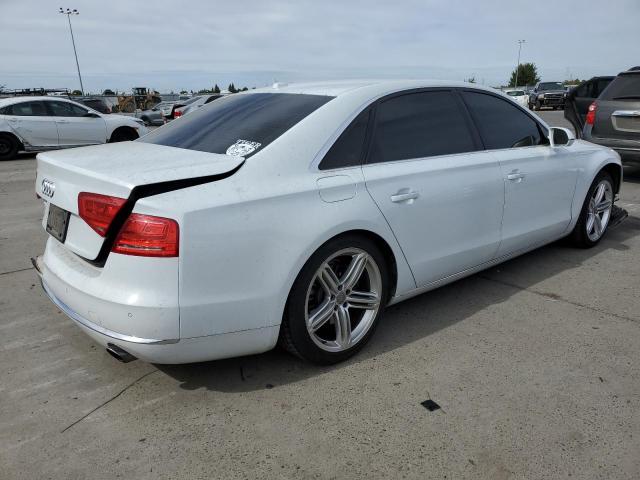 WAURGAFDXDN034150 - 2013 AUDI A8 L QUATTRO WHITE photo 3