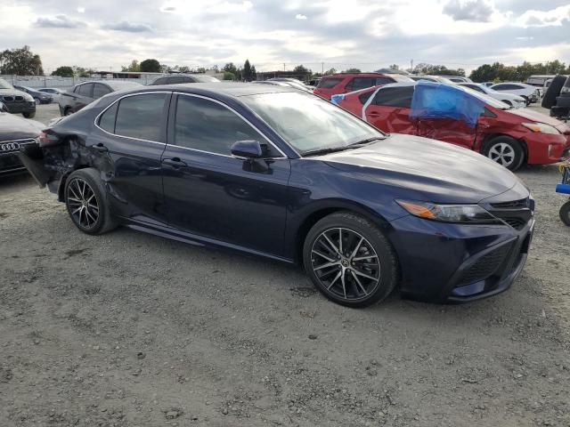 4T1T11AK0NU658798 - 2022 TOYOTA CAMRY SE BLUE photo 4