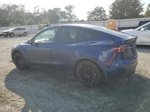 5YJYGDEE3MF074093 - 2021 TESLA MODEL Y 蓝色 照片 2