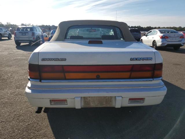 1C3EU4536SF606962 - 1995 CHRYSLER LEBARON GTC WHITE photo 6