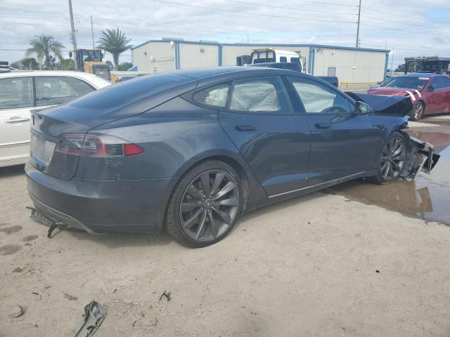 5YJSA1H17FFP75835 - 2015 TESLA MODEL S 85 GRAY photo 3