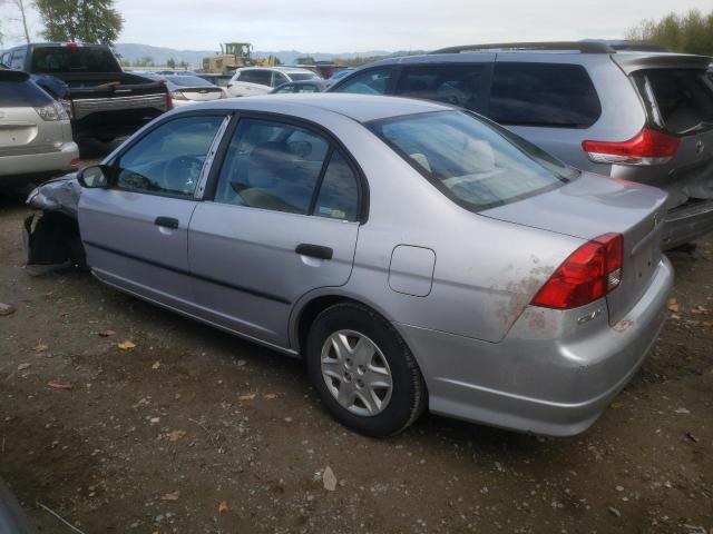 1HGES16395L006717 - 2005 HONDA CIVIC DX VP SILVER photo 2