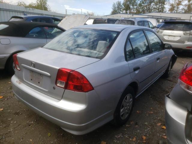 1HGES16395L006717 - 2005 HONDA CIVIC DX VP SILVER photo 3