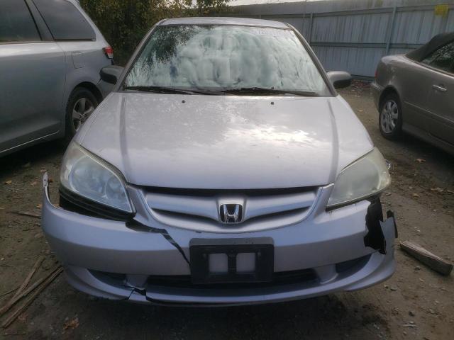1HGES16395L006717 - 2005 HONDA CIVIC DX VP SILVER photo 5