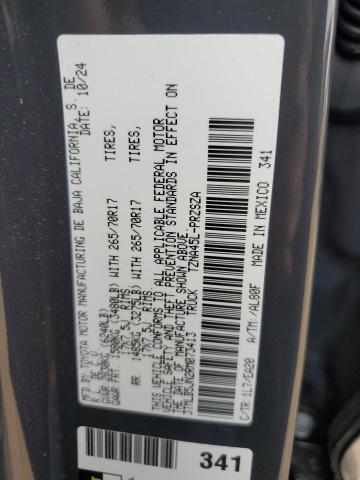 3TMLB5JN2RM073413 - 2024 TOYOTA TACOMA DOUBLE CAB 黑色 照片 12