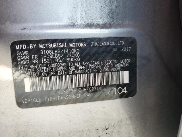 ML32F3FJ9JHF02314 - 2018 MITSUBISHI MIRAGE G4 ES GRAY photo 13