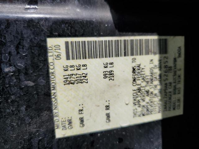 1N4AL2AP9AN526852 - 2010 NISSAN ALTIMA BASE Qara foto 13