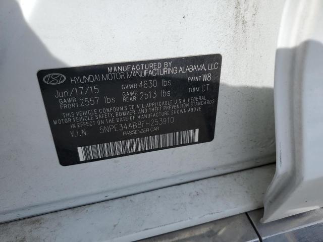 5NPE34AB8FH253910 - 2015 HYUNDAI SONATA SPORT 白色 照片 12