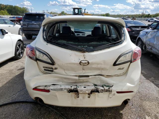 JM1BL1H53A1214207 - 2010 MAZDA 3 S WHITE photo 6