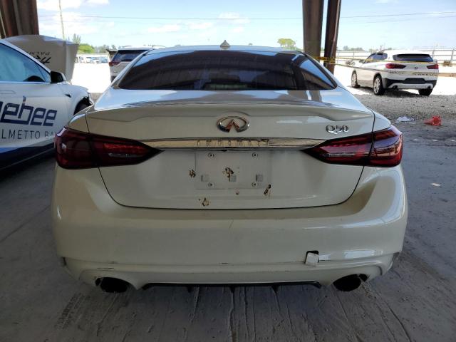 JN1EV7AP6KM515594 - 2019 INFINITI Q50 LUXE WHITE photo 6