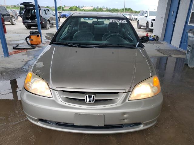 1HGEM22992L075025 - 2002 HONDA CIVIC EX TAN photo 5