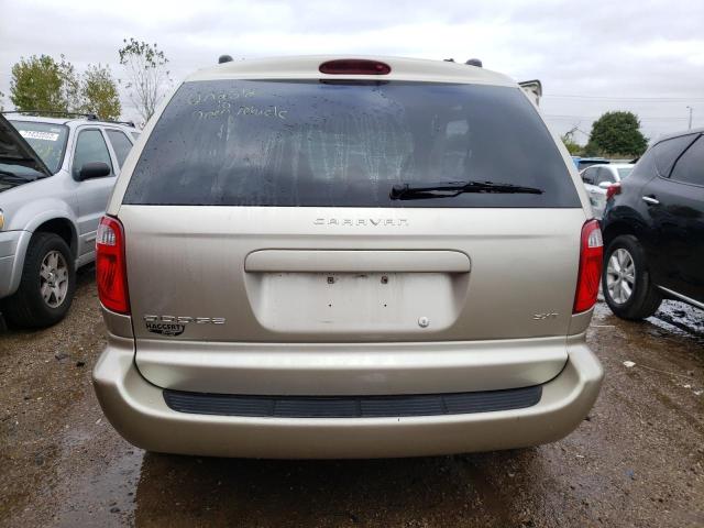 1D4GP45R25B234034 - 2005 DODGE CARAVAN SXT BEIGE photo 6