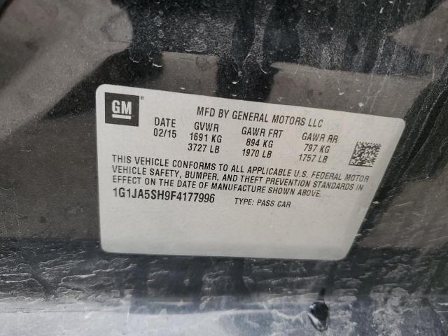 1G1JA5SH9F4177996 - 2015 CHEVROLET SONIC LS 黑色 照片 12