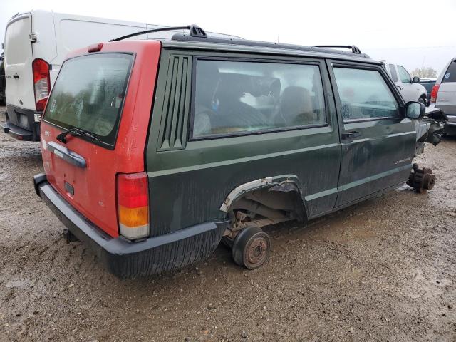 1J4FT27S7WL121484 - 1998 JEEP CHEROKEE SE GREEN photo 3