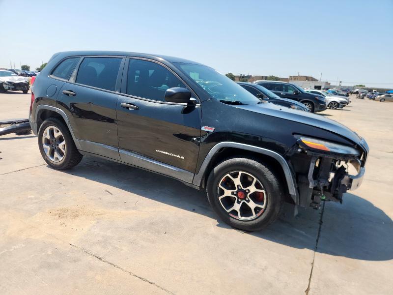 1C4PJLAB8EW201002 - 2014 JEEP CHEROKEE SPORT BLACK photo 4