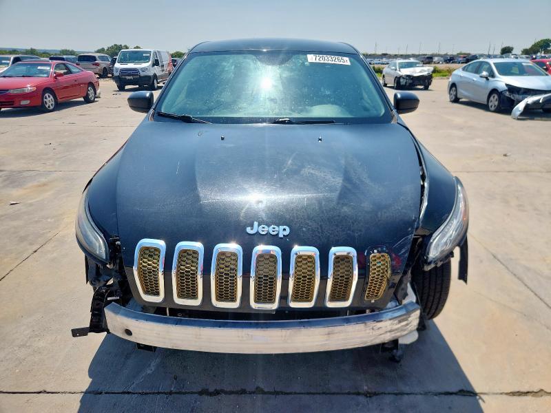 1C4PJLAB8EW201002 - 2014 JEEP CHEROKEE SPORT BLACK photo 5