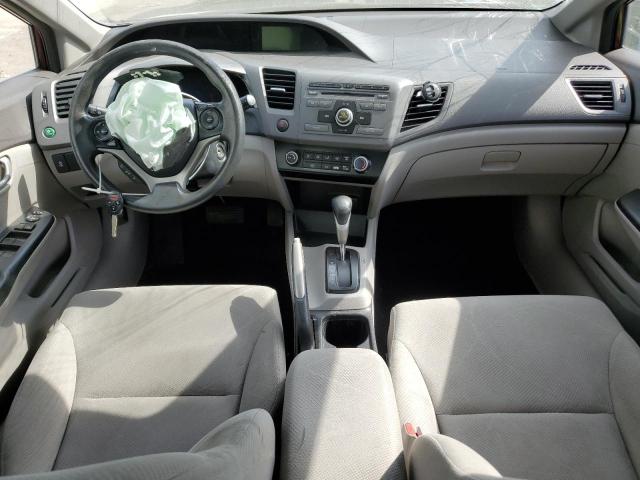 2HGFB2F44CH027830 - 2012 HONDA CIVIC LX BURGUNDY photo 8