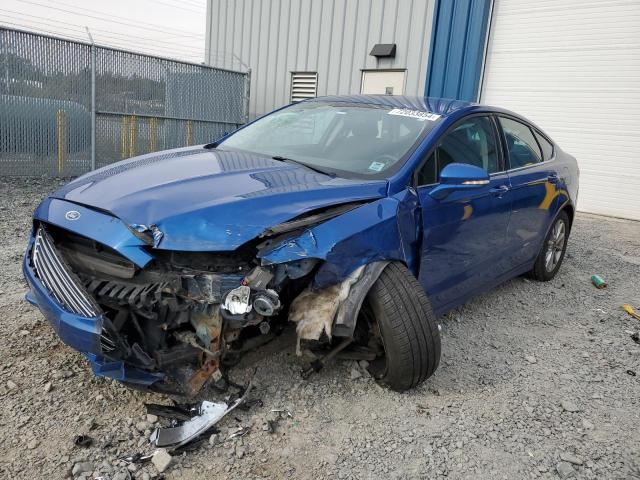 3FA6P0H72HR134775 - 2017 FORD FUSION SE BLUE photo 1