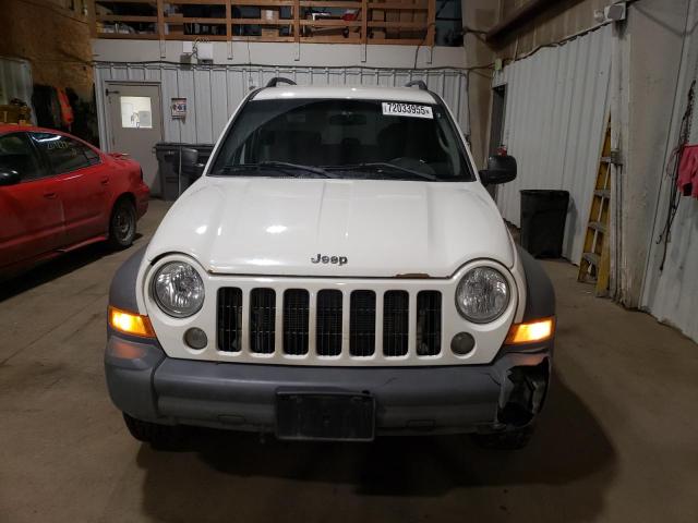 1J4GK48K85W523349 - 2005 JEEP LIBERTY SPORT WHITE photo 5