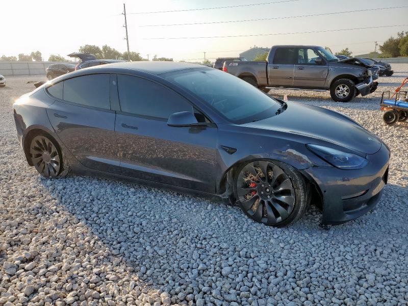 5YJ3E1EC0NF347425 - 2022 TESLA MODEL 3 CHARCOAL photo 4