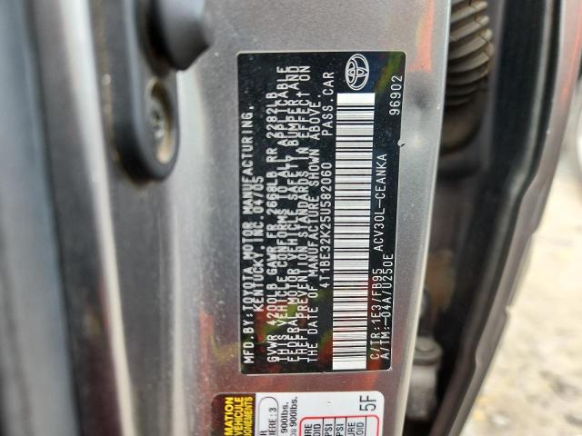 4T1BE32K25U582060 - 2005 TOYOTA CAMRY LE GRAY photo 12