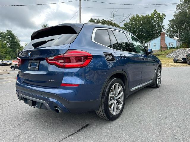5UXTR9C5XKLP76635 - 2019 BMW X3 XDRIVE30I Синій фото 3