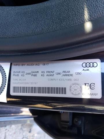 WAUF3AFC0HN133197 - 2017 AUDI A6 COMPETITION PRESTIGE BLACK photo 12