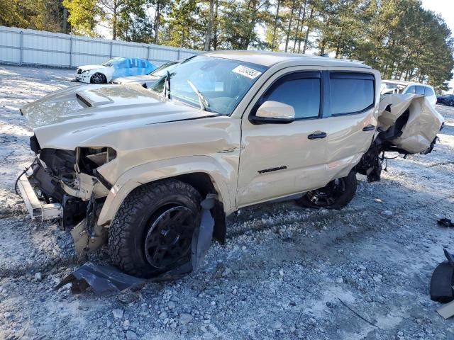 3TMAZ5CN1KM085154 - 2019 TOYOTA TACOMA DOUBLE CAB BEIGE photo 1