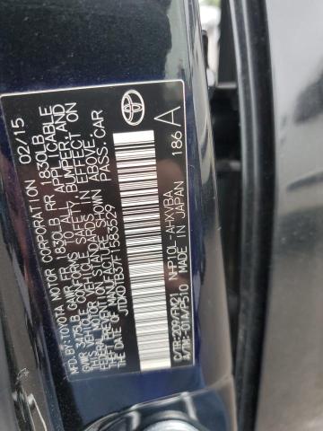 JTDKDTB37F1583529 - 2015 TOYOTA PRIUS C BLACK photo 13