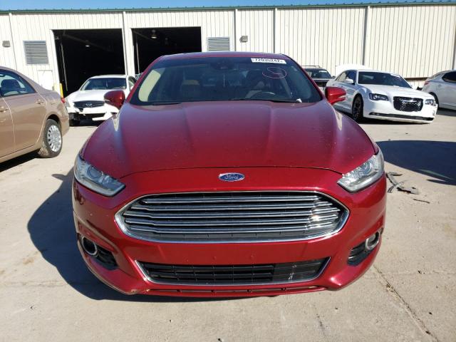 3FA6P0LU4DR225795 - 2013 FORD FUSION SE HYBRID RED photo 5