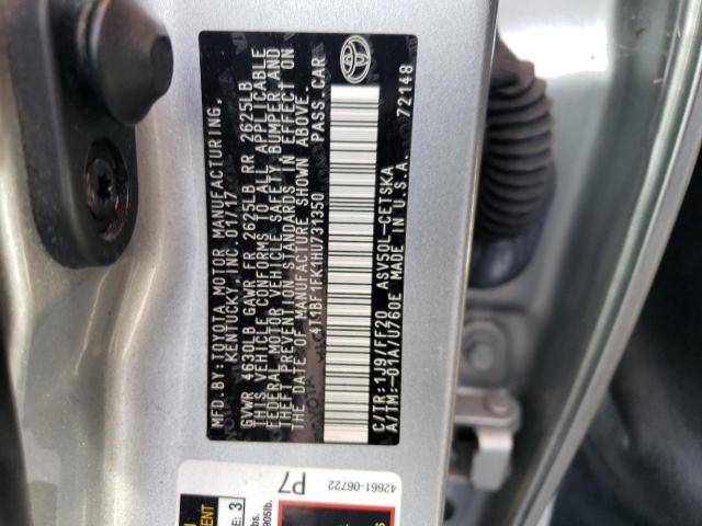 4T1BF1FK1HU731350 - 2017 TOYOTA CAMRY LE SILVER photo 13