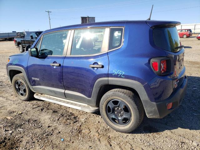 ZACCJBAB7JPJ58687 - 2018 JEEP RENEGADE SPORT BLUE photo 2