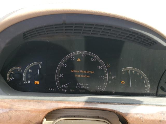 WDDNG86X69A244382 - 2009 MERCEDES-BENZ S 550 4MATIC CREAM photo 9