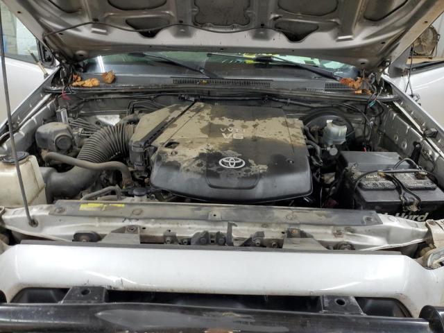 5TFLU4ENXCX028347 - 2012 TOYOTA TACOMA DOUBLE CAB ვერცხლისფერი ფოტო 11