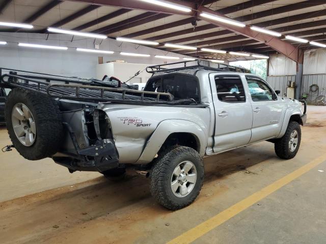 5TFLU4ENXCX028347 - 2012 TOYOTA TACOMA DOUBLE CAB ვერცხლისფერი ფოტო 3