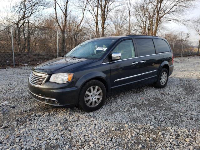 2C4RC1CG7CR314963 - 2012 CHRYSLER TOWN & COU TOURING L GRAY photo 1