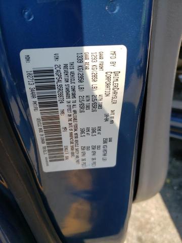 2C4GP54L95R288724 - 2005 CHRYSLER TOWN & COU TOURING 蓝色 照片 12