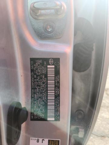 JTDKN3DU7D1676356 - 2013 TOYOTA PRIUS 银色 照片 12