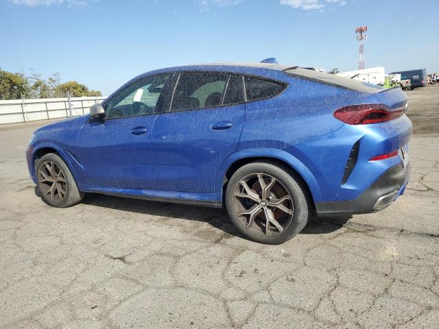 5UXCY8C07LLE40446 - 2020 BMW X6 M50I BLUE photo 2