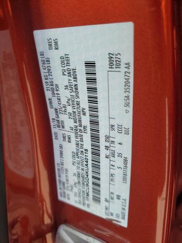 1FMCU9GD4KUA40118 - 2019 FORD ESCAPE SE 橙色 照片 13