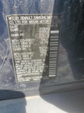 KNMAT2MT5FP590532 - 2015 NISSAN ROGUE S 蓝色 照片 13