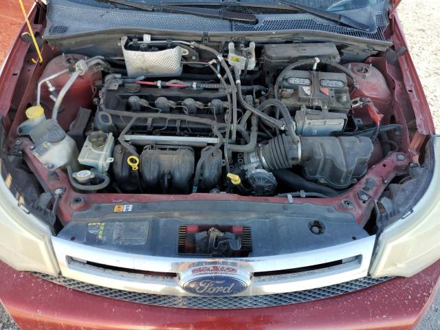 1FAHP35N99W256836 - 2009 FORD FOCUS SE RED photo 11