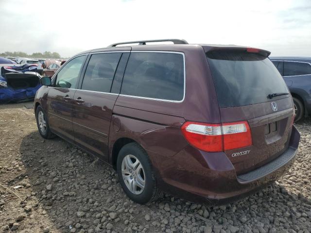5FNRL38647B449329 - 2007 HONDA ODYSSEY EXL BURGUNDY photo 2