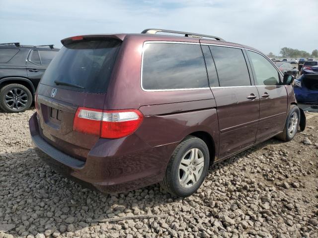 5FNRL38647B449329 - 2007 HONDA ODYSSEY EXL BURGUNDY photo 3